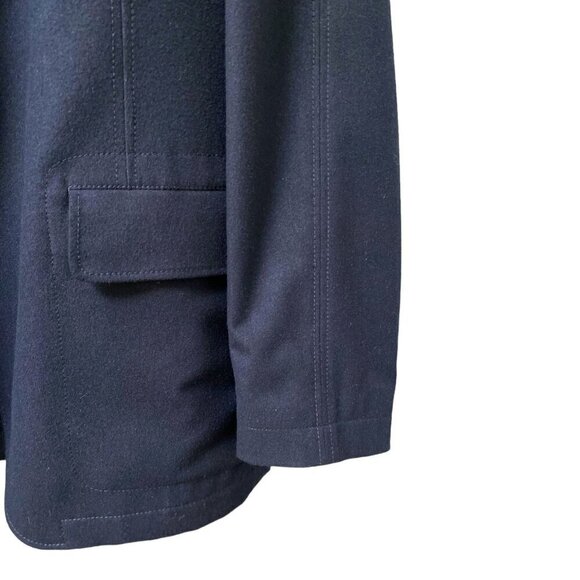 JKT NEW YORK Mens Jacket 46R Navy Blue Blazer Layered w/ Removable Collar Vest - Picture 7 of 14